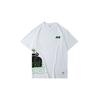 Li Ning T Shirts Men's White Crew Neck Moderate Straight Fit AHSQ267-3