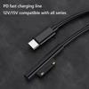 1.5M 1.8M Laptop 45W 15V 3A Charger Adapter PD Fast Charging Cable Power Supply USB Type C