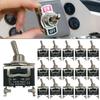 Heavy Duty Toggle Flick Switch with Waterproof Cover 15A 250V Rocker Switch Car Boat On Off SPST Terminal Auto Toggle Switch