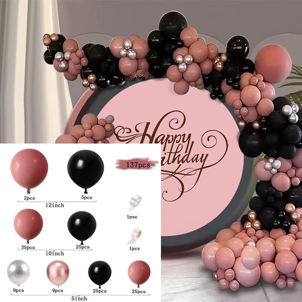 

Ретро Набор Шаров Цепочка Вечеринка по случаю Дня Рождения Свадьба Украшение Свадебной Комнаты Церемония Открытия Композиция из Шаров Set as shown