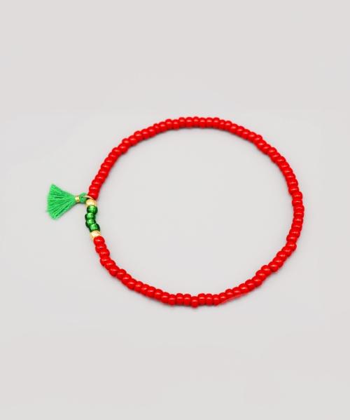 Bonbeau Ethnic Color Tassel Beads Bracelet, Accent Bead Bracelet, 6 Colors