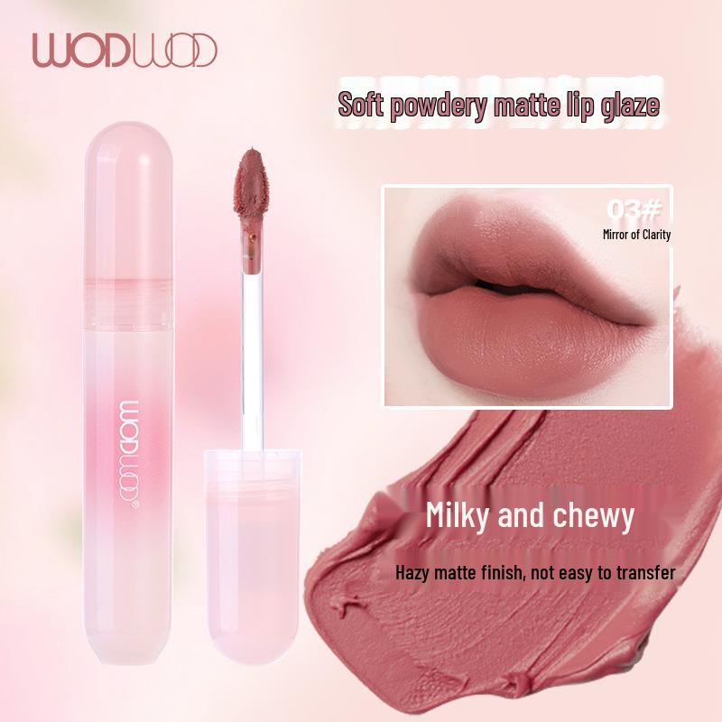 WODWOD Soft Mist Long-Lasting Matte Lip Color - Non-Stick, Non-Fading, Moisturizing, Highly Pigmented.