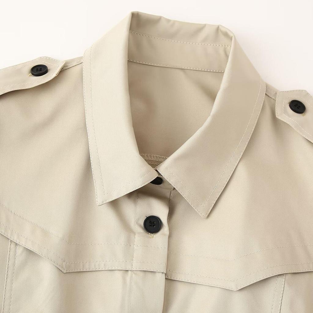Cappotto Trench Moda Donna Autunno/Inverno 2024 Abito 6465