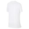 Nike Sportswear Solid Logo Round Neck Short Sleeve T-Shirt Kids Tops White DA6918-100