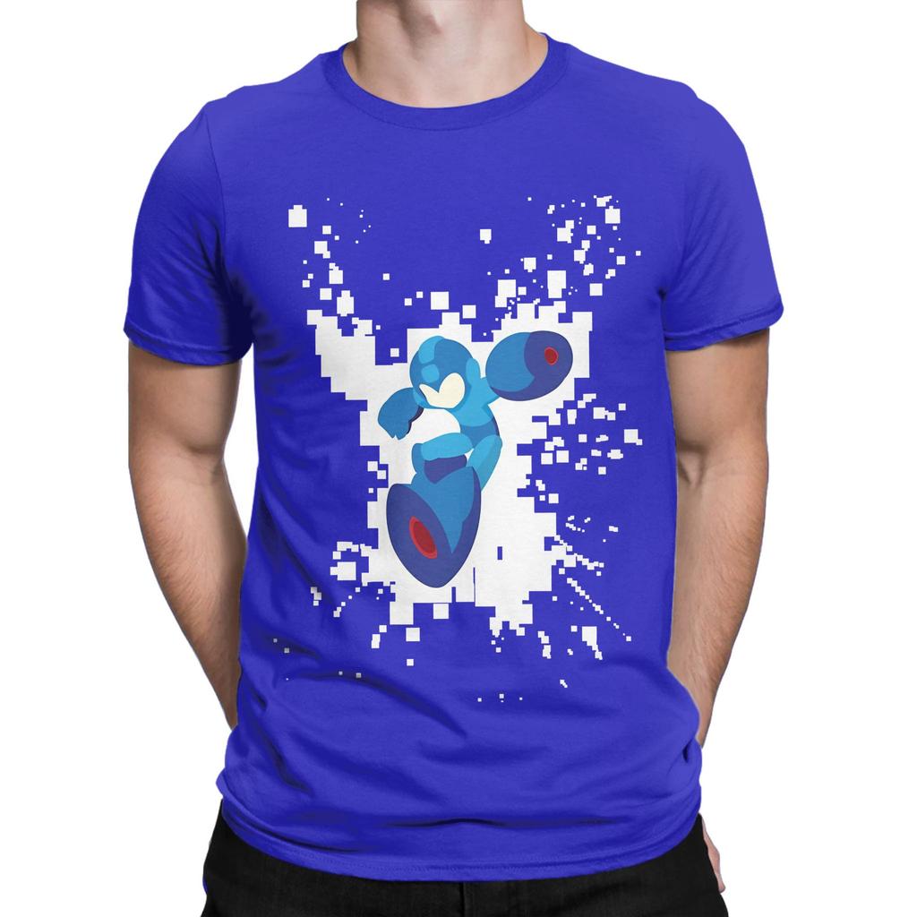Mega Unisex Pixel Jump Tee Funny Graphic 100 Cotton TShirt MegaUnisex Tops Tees For Unisex