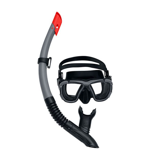 Sett med maske og snorkel - Bestway - 24021 - Assortert farge - UV-beskyttelse - Lekkasjesikkert