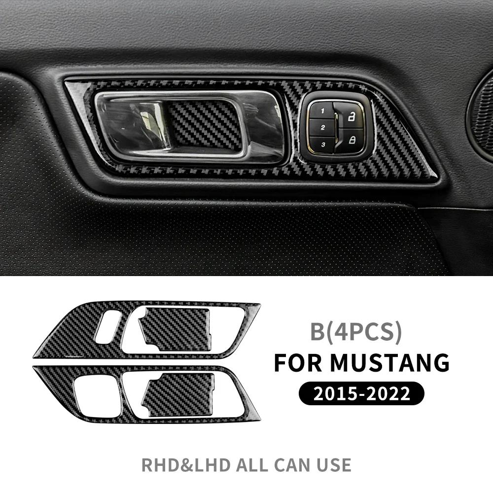 Real Carbon Fiber Dashboard Trim Panel for Ford Mustang 2015-2023 Interior