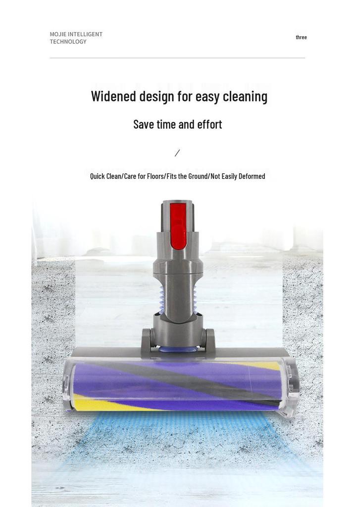Dyson Vacuum Soft Velvet Roller Brush Head & Nozzle Accessories for V7, V8, V10, V11 Models