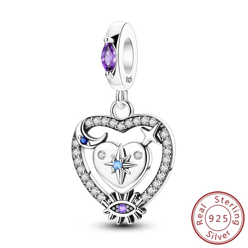 New Copper Charms Beads Star And Moon Paw Print Easter Egg Charms Fit Original Pendant Bracelet Diy Jewelry Gift