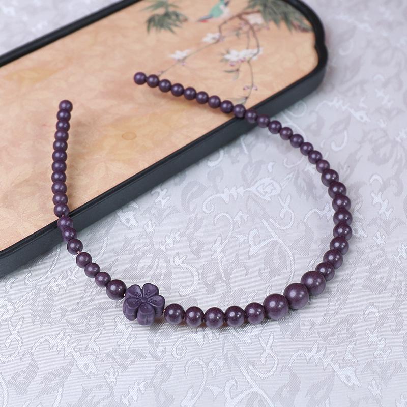 Natural Incense Beads Cat Paw & Plum Blossom Headband