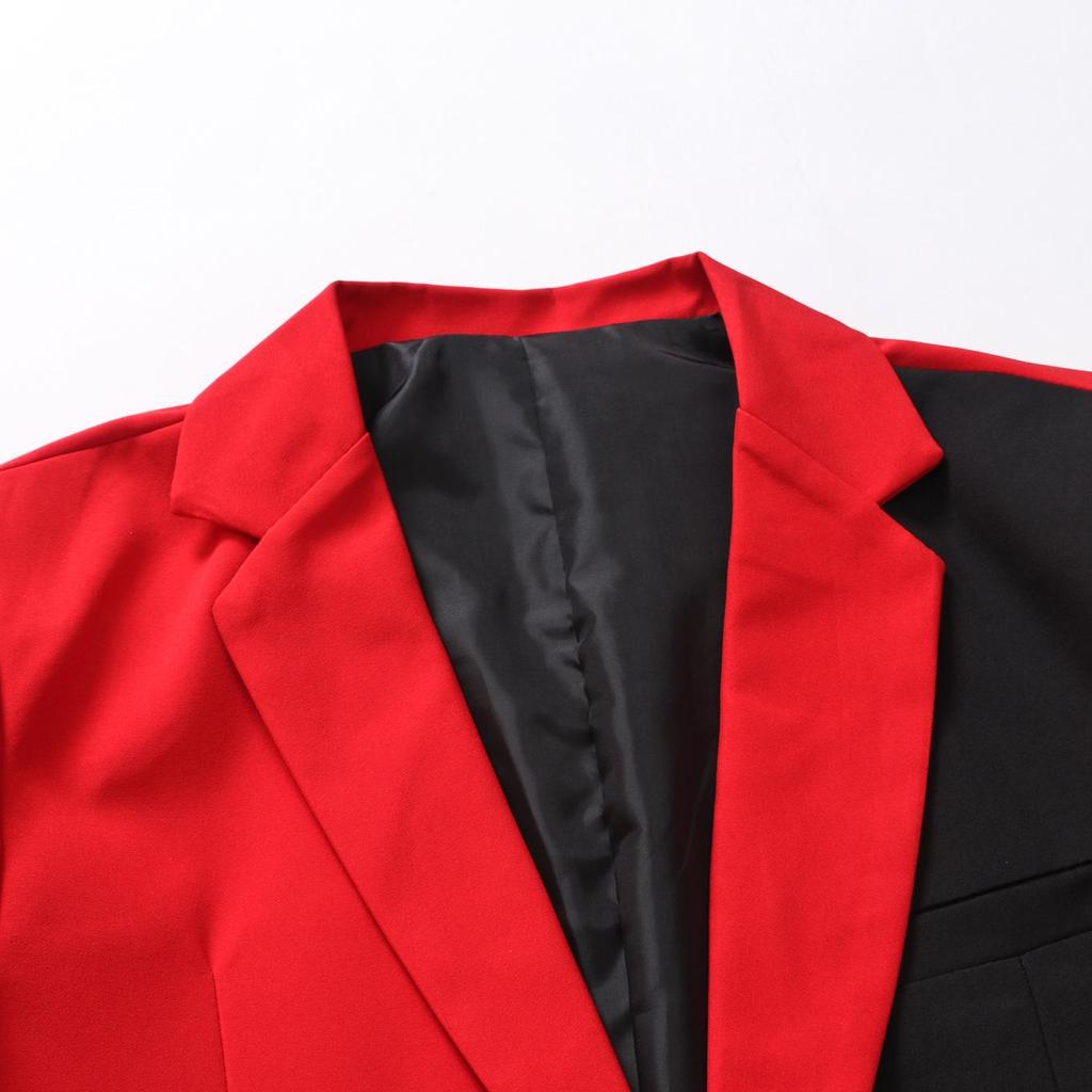 Frühling 2022 Herren Colorblock Lässiger Blazer - Europäischer und Amerikanischer Stil Einfache Anzugjacke