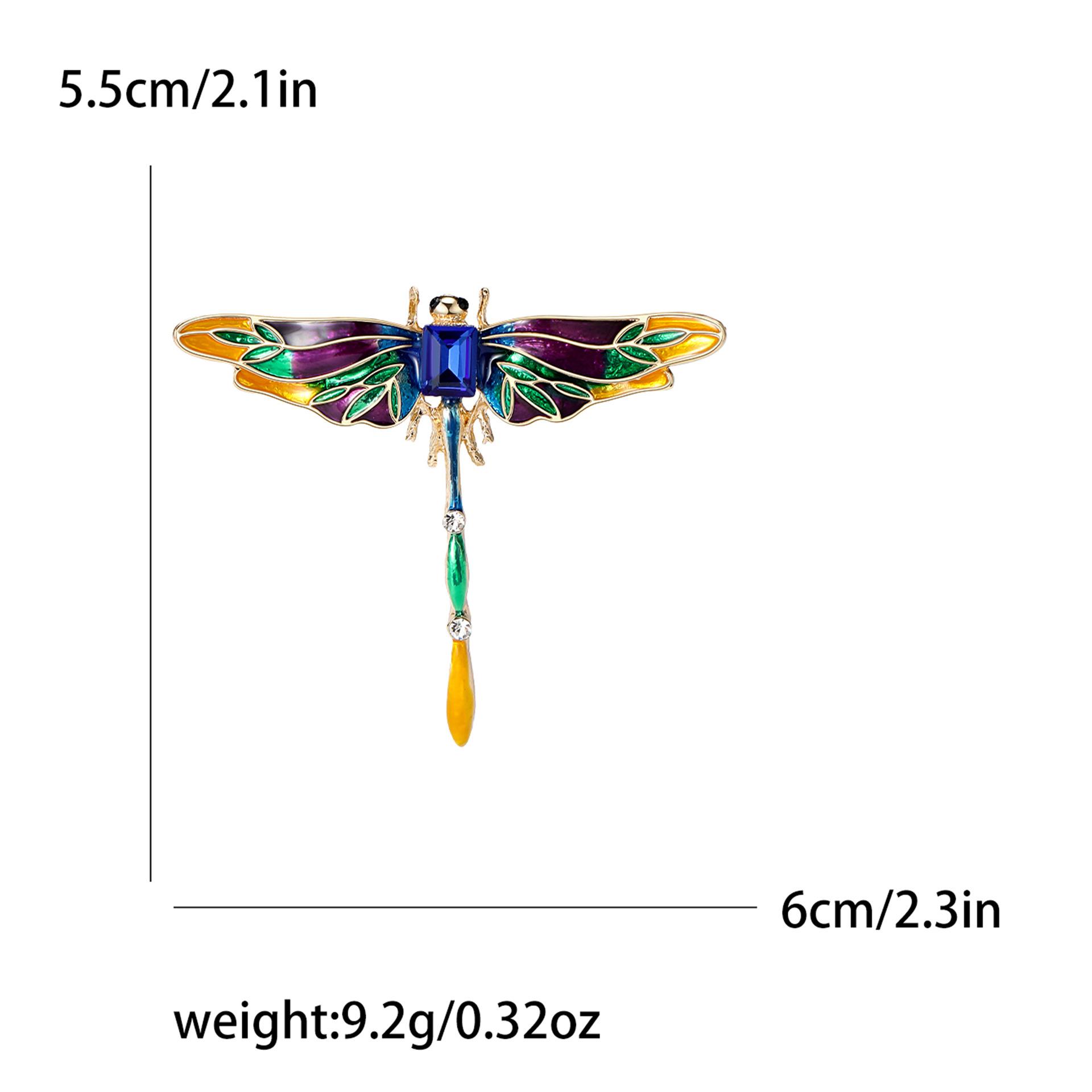 

Модная эмалевая масляная капля стрекоза брошь простая булавка насекомое женская одежда корсаж украшение