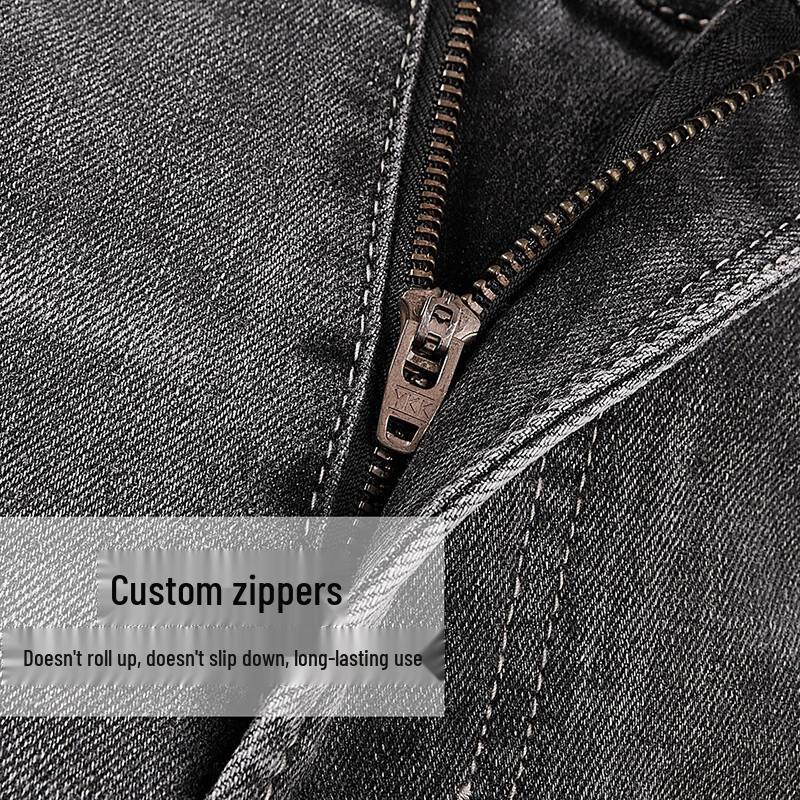 Septwolves Men's Straight Fit Cropped Jeans