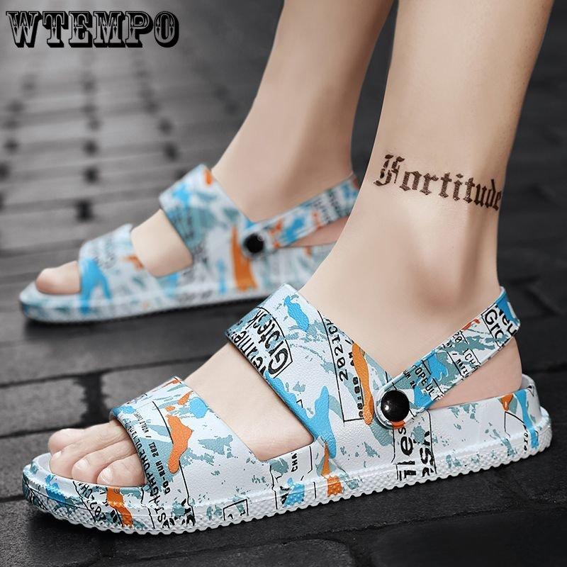 Ciabatte in EVA Estive da Uomo Camouflage Sandali da Spiaggia Fondo Morbido Fondo Spesso Antiscivolo Pantofole Sandali per Piedi Non Odoranti Indoor Outdoor