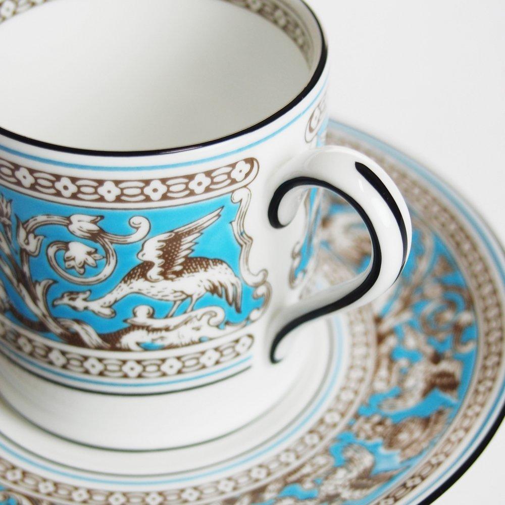 Wedgwood Florentine Turquoise Coffee Cup Saucer Bond [Item]