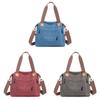 Canvas Tote Bag For Women Large Capacity Shoulder Handbag With Zipper Closure For Travel And Casual Use