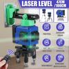 6000mAh 12Lines Laser Levels Green Beam 360 Horizontal Vertical Cross Self-Leveling With 2 Battery And Remoter Laser Levels New
