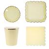 Disposable Paper Plate Lace Cups Hot Stamping Lace Dessert Paper Plates Tableware Wedding Happy Birthday Party Supplies