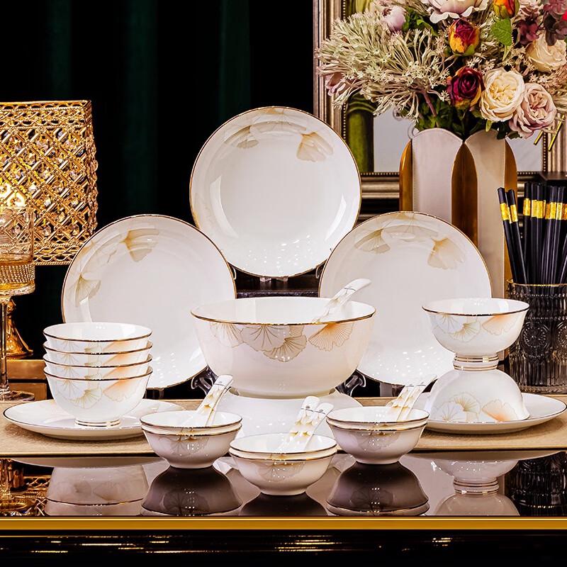 Huazao Baijia DX Happy Time 38dílná keramická jídelní sada