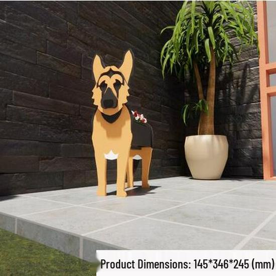 Garden Art Dog and Cat Flower Pot Set