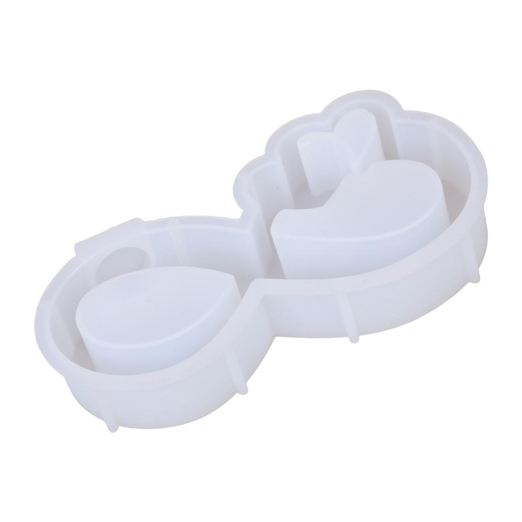 Heart Shaped Resin Silicone Molds for Epoxy Resin, Vase Hydroponic Plant Tube Stand, Flower Holders Home Decoration