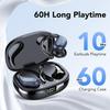 Wireless Earbuds Bluetooth 5.4 Headphones 60hrs Playtime Sports Headphones Earhook Deep Bass IPX7 Waterproof Over-Ear Earphone for Android iOS Workout