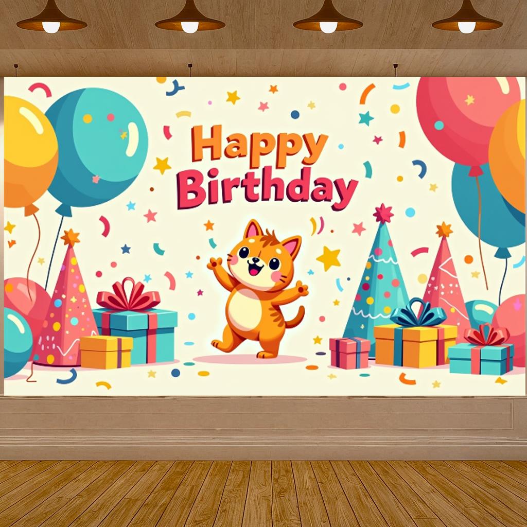 Party Backdrop Reusable Photo Prop  Shower Backdrop Large Animal Backdrop For Themed Party Kids’ Event Outdoor Gathering