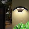 Moon-Shaped Wall Light with Motion Sensor 18W 2160LM Waterproof LED Porch Lamp for Garden Patio Garage Modern Exterior Lighting for House