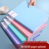 A4 Morandi Data Book: Transparent Inner Page Multi-Layer PP Folder for Office File Storage.
