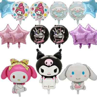 15 Pezzi Palloncini Festa Cartoni Animati Decorazione per Bambini Festa a Tema Kuromi, Parco Divertimenti