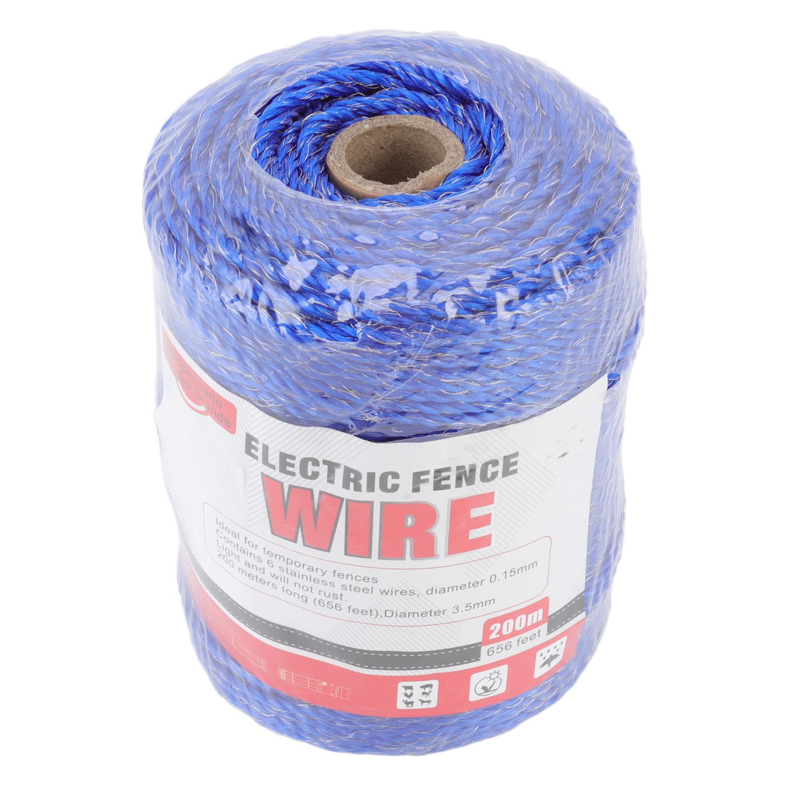 

Electric Fence Polywire 6 Strand Stainless Steel 200M Poly Wire for Farm Protection MLD 040F