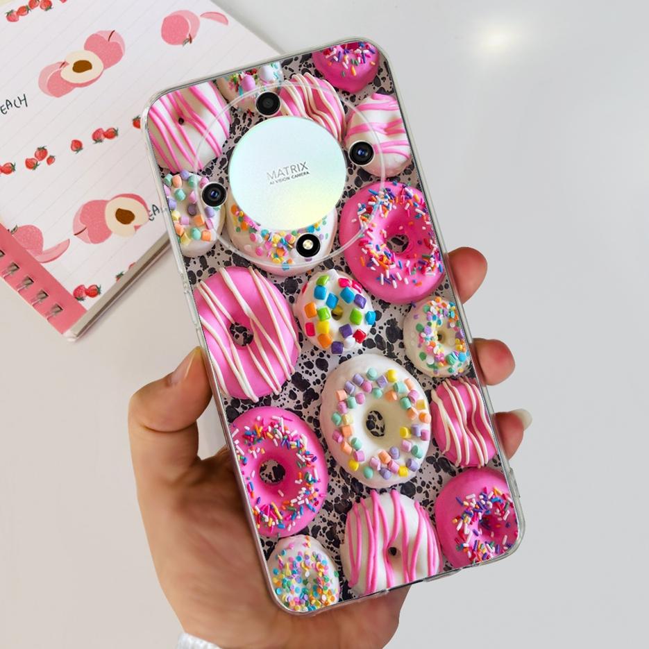 For Honor X9b 5G Case ALI-NX1 Cute Cat Butterfly Painted Cover Soft Silicone Phone Cases For Honor X9b X 9b HonorX9b Soft Fundas