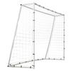 Soccer Rebound Trainer, 8x6FT Iron Soccer Training Equipment, Sports Football Rebounder Wall with Double-Sided Rebounding Net & Goal, Perfect for
