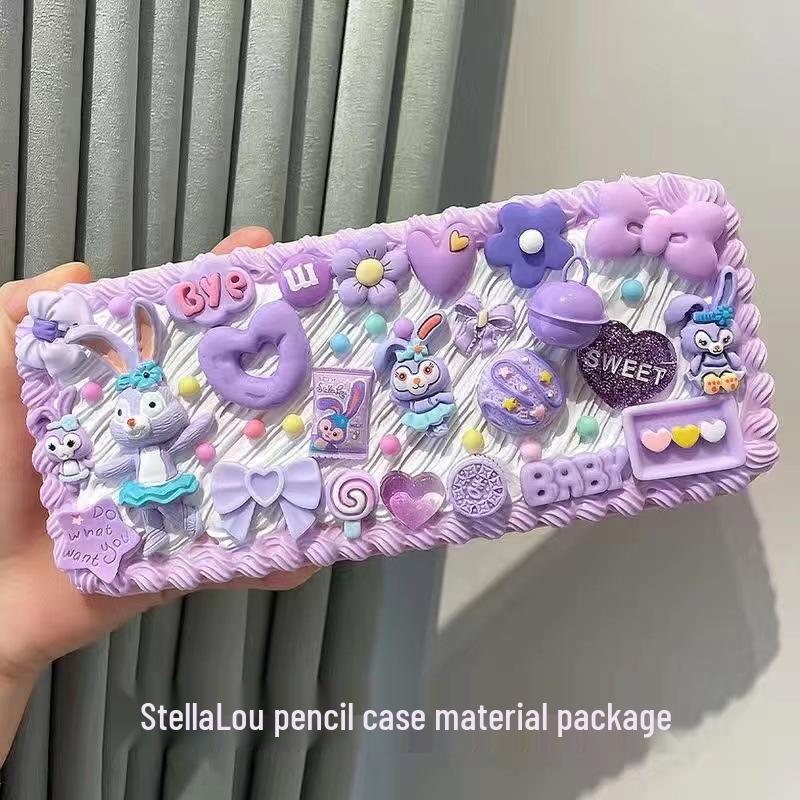 DIY Handgemachtes Cremeleim Stiftebox Set – Kreatives und Niedliches Schüler Schreibwaren Paket