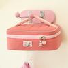 Solid Color Contrast Color Cosmetic Bag Handbag Zipper Fresh Makeup Bags Macaron Color Lager Capacity Toiletries Bag Outdoor