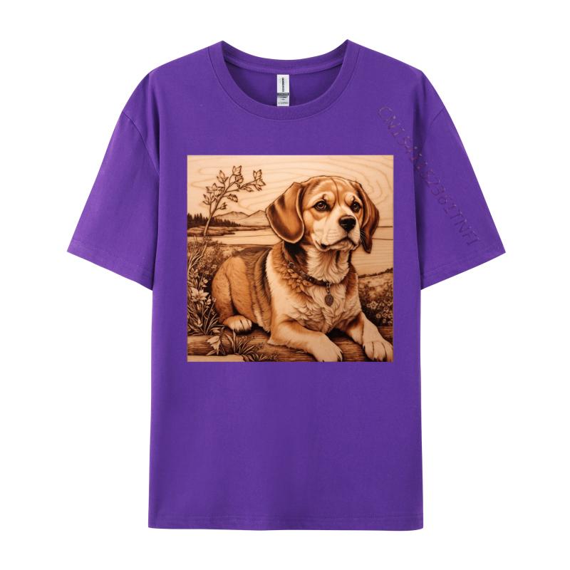 Beagle The Charm of Wood Tshirt A Funny Animal Lover Gift TShirt Unisexs Fitted Printed Tops T Shirt High Street