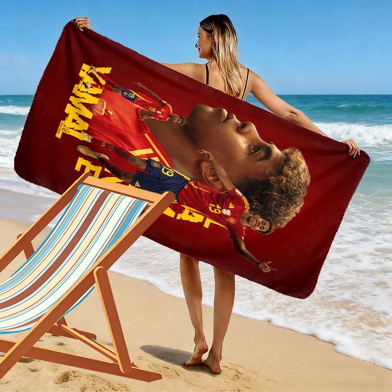 Lamine Yamal Rise Beach Towel, Large Soft Quick Dry Towel for Beach Camping Swimming
