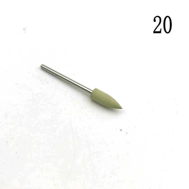 

1 шт., стоматологический резиновый силиконовый полировщик, сверло для ногтей, стоматологические силиконовые резиновые боры, аксессуары для сверл, инструменты для полировки ног 20