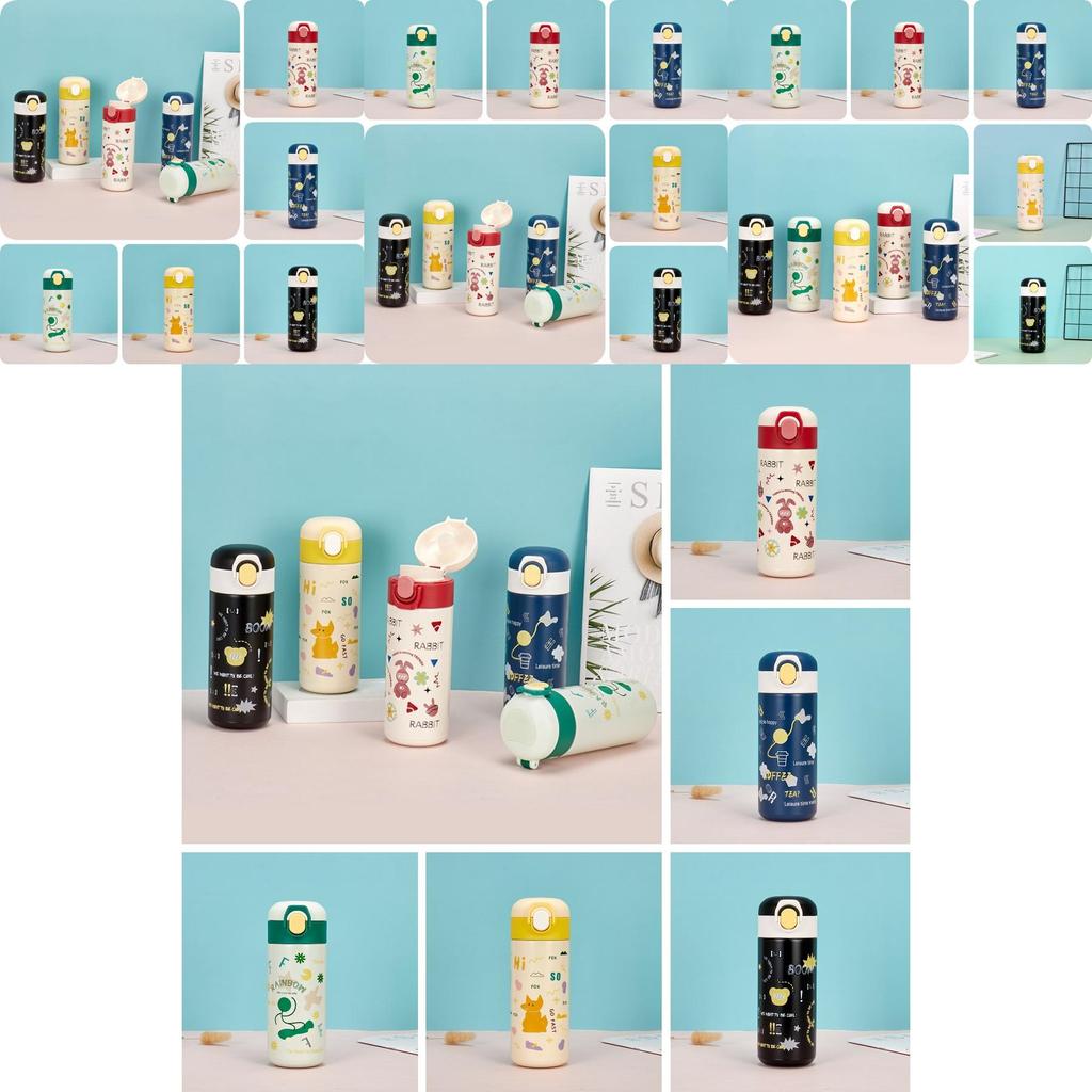 Cute Cartoon Stainless Steel Insulated Travel Cup For Students