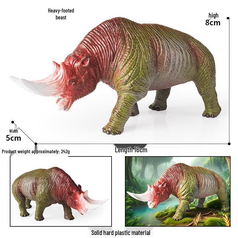 Children's Dinosaur Toy Set: King Kong, Tyrannosaurus Rex, Aurochs, Pachycephalosaurus, Spinosaurus, Therizinosaurus Model.
