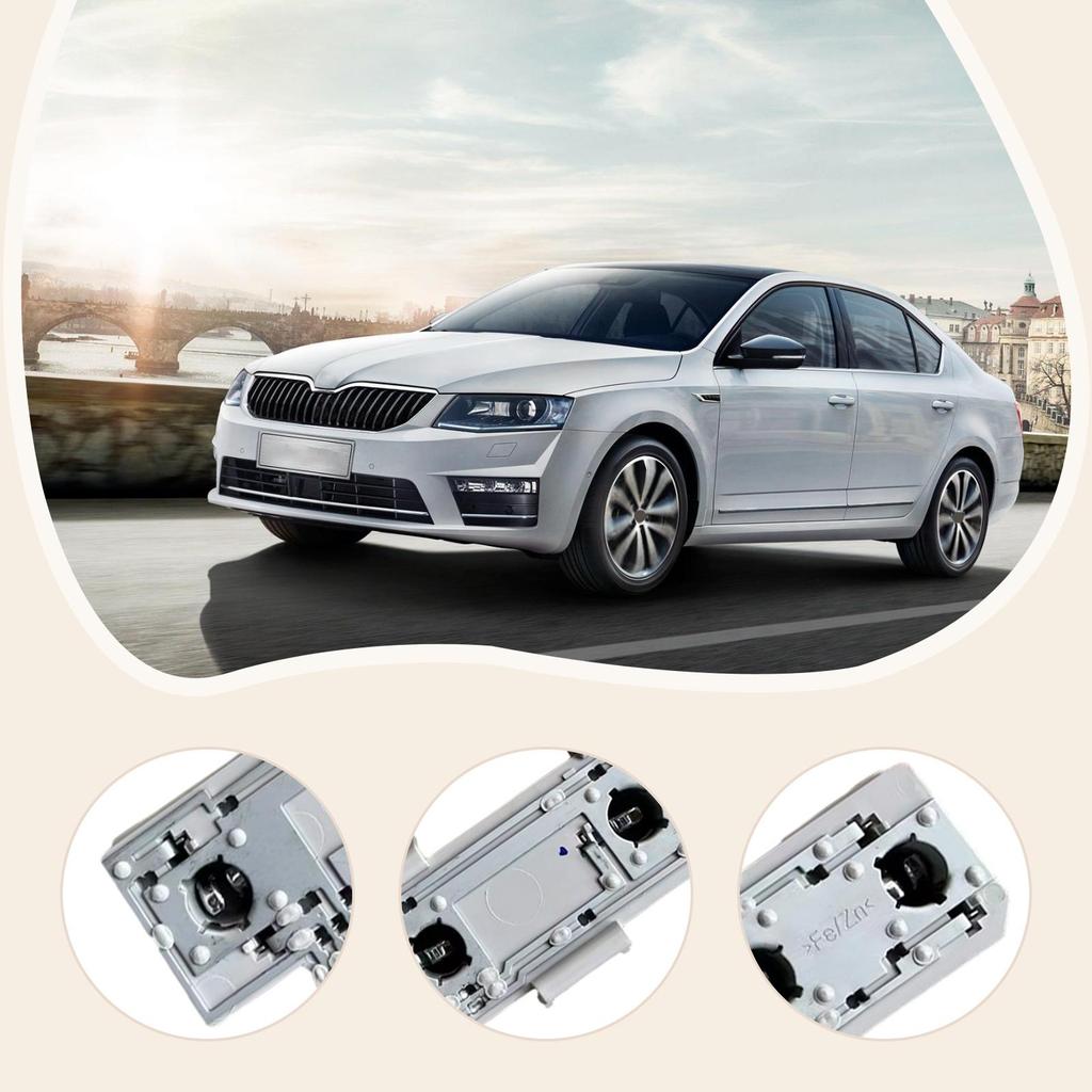 Rear Tail Light Cluster Bracket Bulb Holder Taillight Circuit Board for Skoda 2004-2013 Professional Gray Replacement