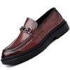 Four Seasons Men's Leather Shoes Classic Gentleman Style Daily office Outdoor leisure party business walking thick soled loafer
