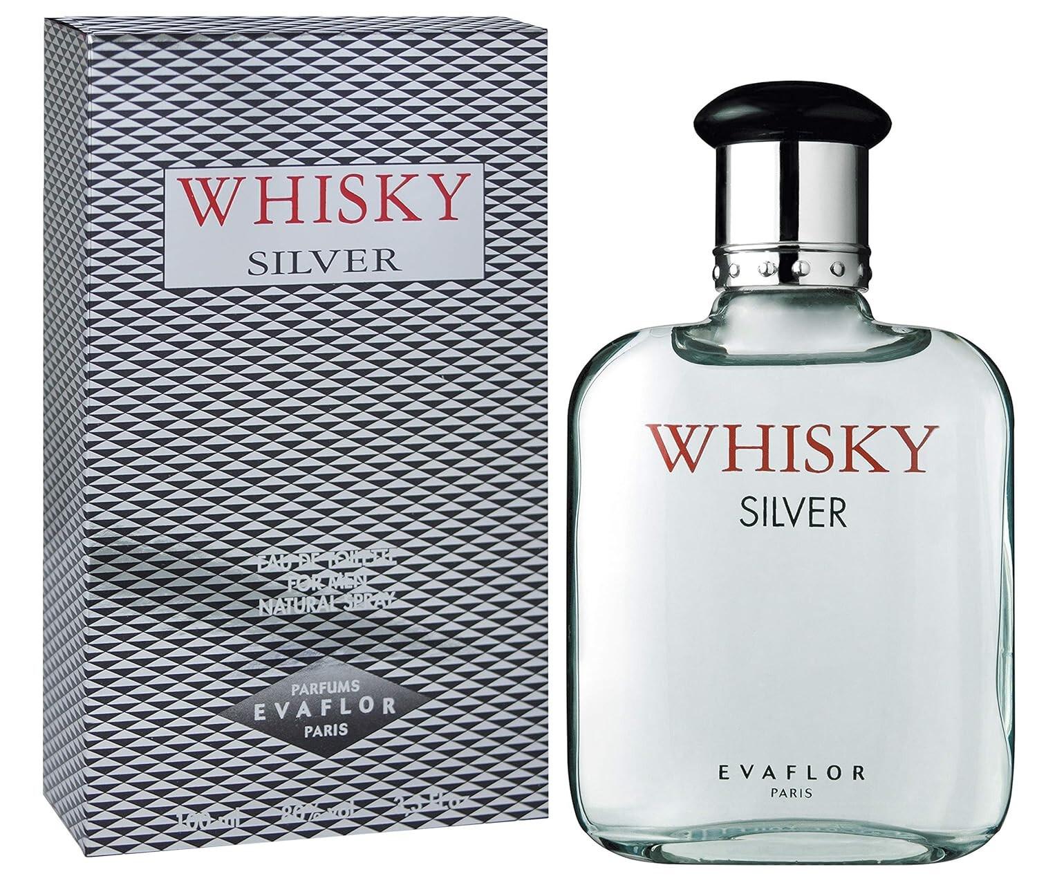 

@ Evaflor Whisky Silver Eau De Toilette Spray For Men 100ml Zr-2310-60%Off
