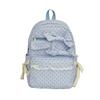 Schoolbag New Japanese Ins Schoolbag Cute Girl Bow Middle School Student College Style Backpack Light and Sweet Backpack