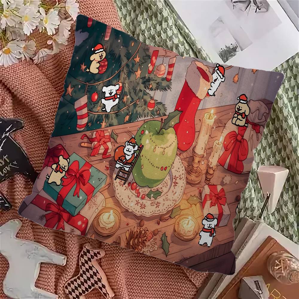 Cute Cartoon Puppy M-maltese Game Pillowcase Toon Gift Cushion Cover Bedroom Home Sofa Chair Seat Decor Pillow Case