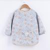 Reversible Thickened Baby Warm Smock for Autumn and Winter - Long Sleeve Anti-dirty Apron for Kids