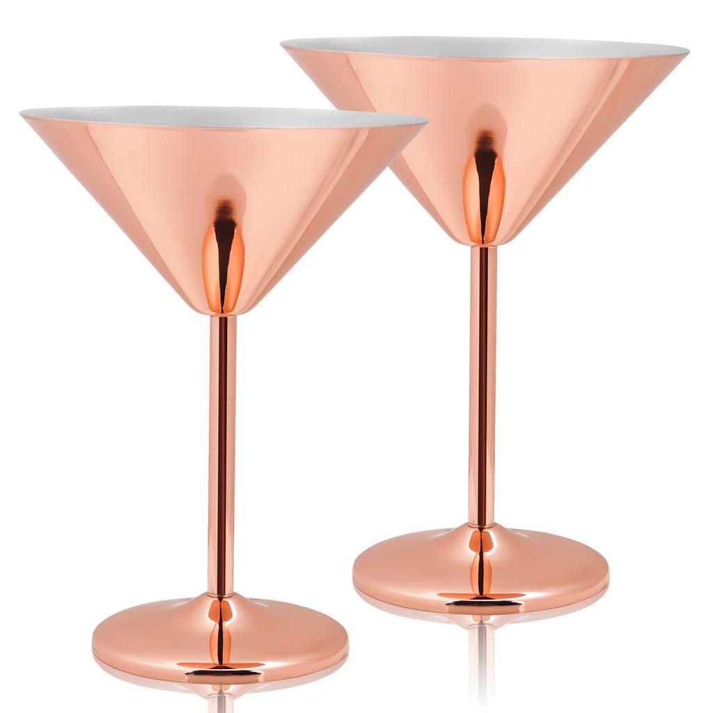 304 Stainless Steel Cocktail Glass Mirror Design Easy Clean Martini Highball Cup
