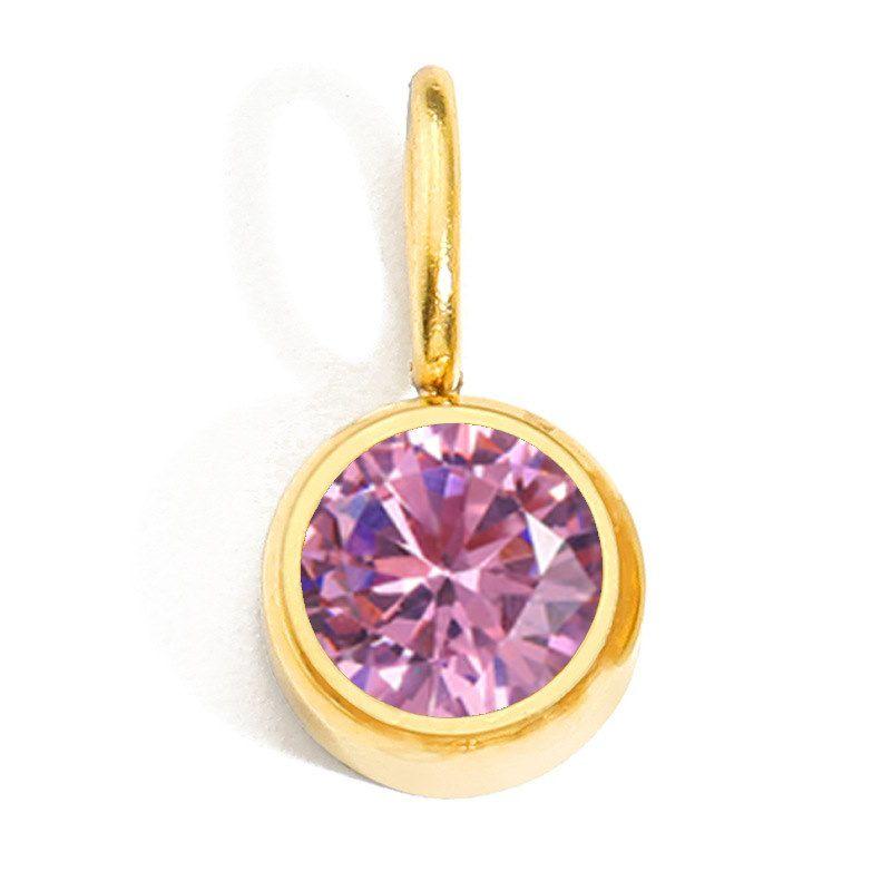 CARLIDANA Fine Jewelry Charms Hot Birthstone Necklace Fashion Simple Zircon Stainless Steel Necklace Christmas Birthday Gift