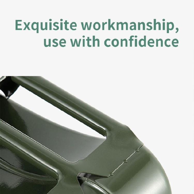 Steel Fuel Storage Container with Ergonomic Handle High Capacity Metal Jerry Can Leak Proof Spout for Home & Workshop