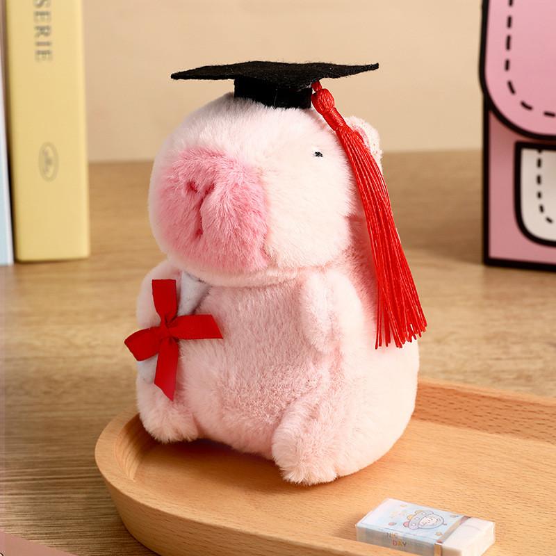 Cute Plush Capybara Keychain Ideal For Graduates Parties And Celebrations